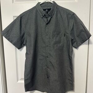 Classic Charcoal Button-Down Shirt